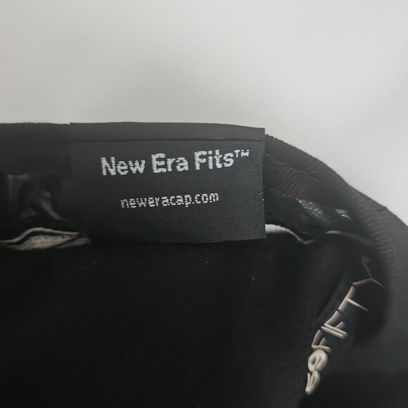 New Era Fits Black With Gray And Orange Swirl Embroidered Design Cap Size 7 3/8 - Picture 10 of 10